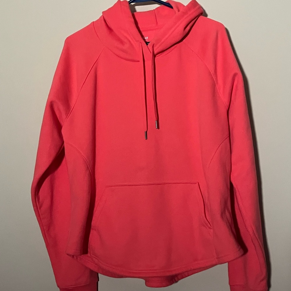 Tek Gear Women’s Ultra Soft Fleece Pull-Over Hoodie White Light Pink - Size L